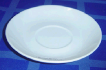 Блюдце чайное белое Saucer-Bell (150 мм)
