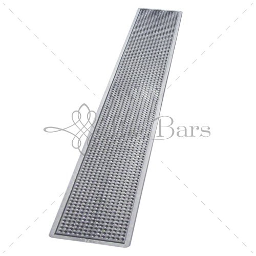 Коврик барный The Bars серебряный 70x10 см