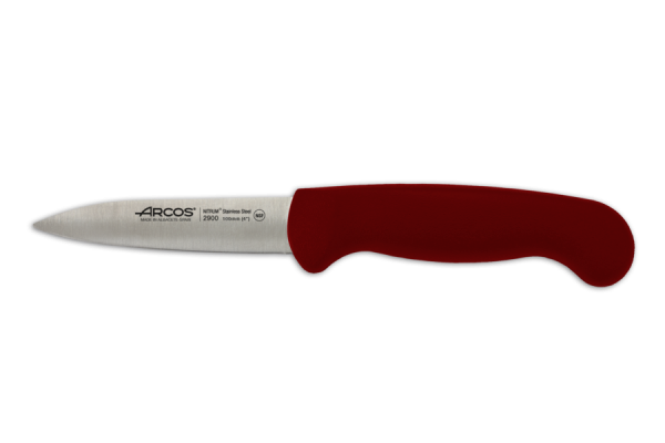 Нож для чистки овощей Arcos "2900" красный 85 мм