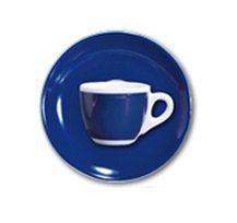 Чашка с блюдцем для эспрессо Ancap серия Verona Millecolori Blue 75 мл 12 см