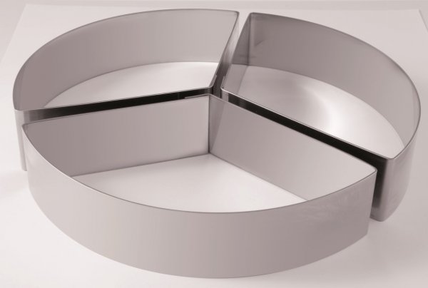 Форма металлическая для торта Martellato Трилогия 180х40 мм