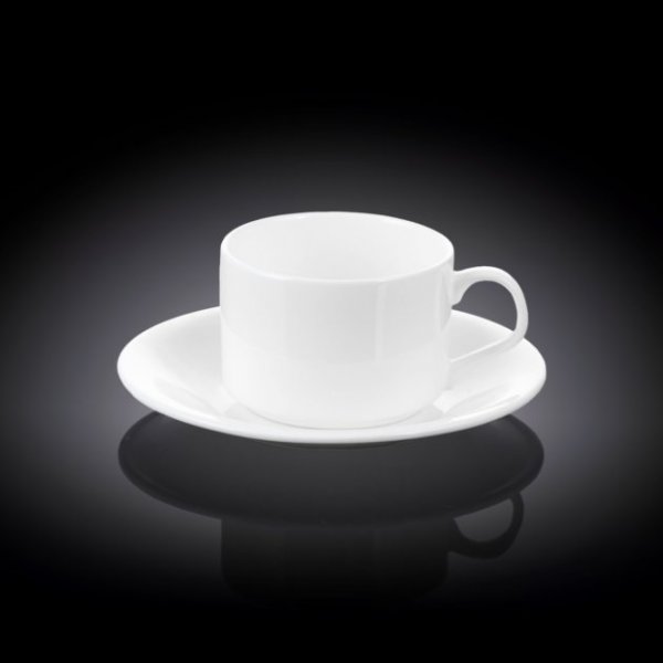 Чашка чайная Wilmax 160 мл с блюдцем