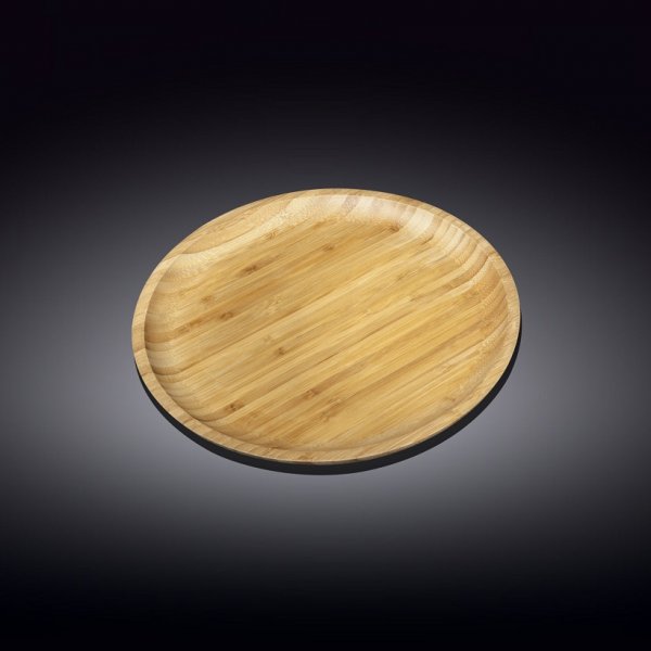 Тарелка бамбуковая Wilmax Bamboo 25,5 см