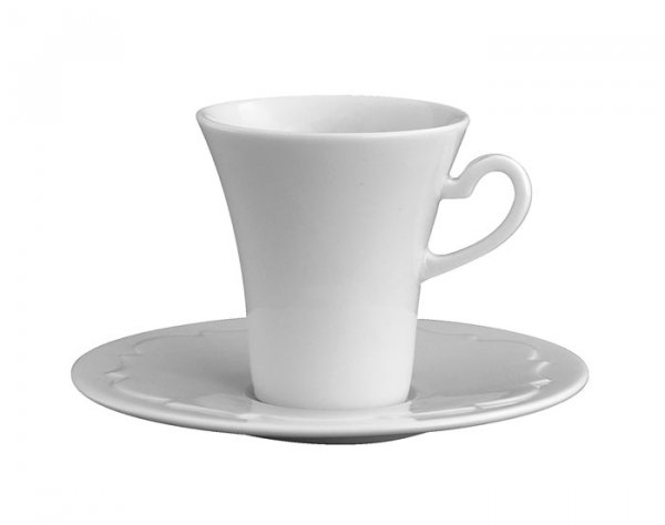 Чашка с блюдцем для эспрессо-лунго Ancap серия Vivaldi 90 мл 12 см