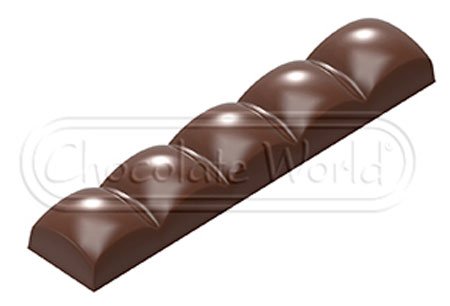 Форма для шоколада Chocolate World Батончик сфера 36,5 г 118x24x14 мм