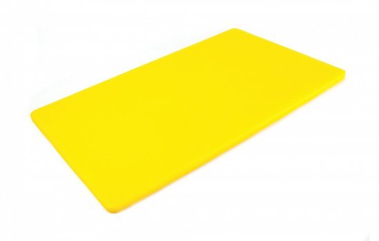 Доска разделочная двусторонняя LDPE 500×300×12 мм желтая