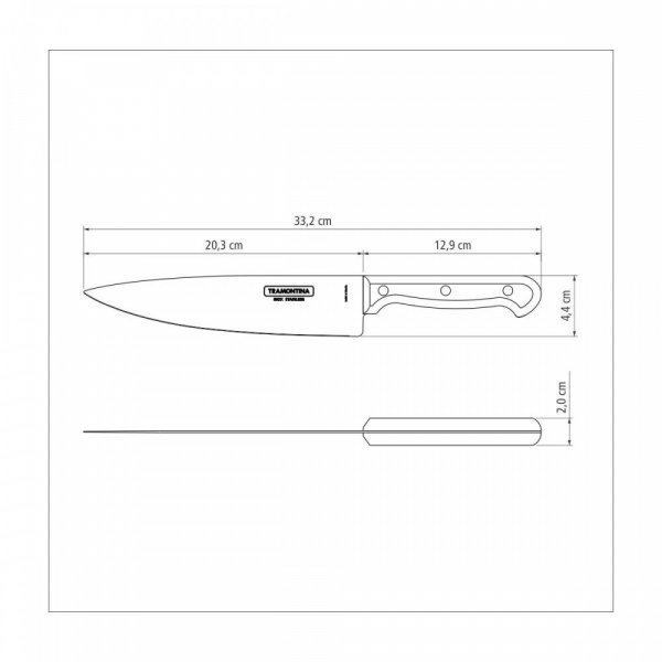 Нож кухонный Tramontina Ultracorte 203 мм