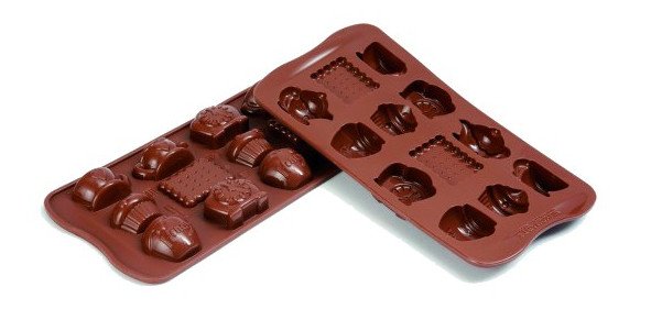 Форма силиконовая для шоколада Silikomart Чаепитие 7,5 мл 43,6х29х15 мм