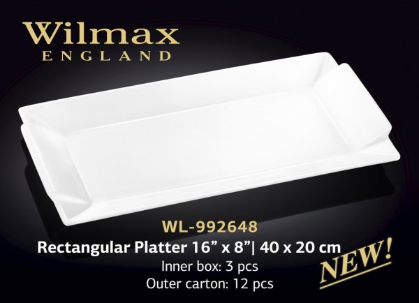 Блюдо прямоугольное Wilmax 40 х 20 см