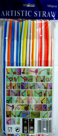 Трубочки Artistic straw 100 шт (микс)