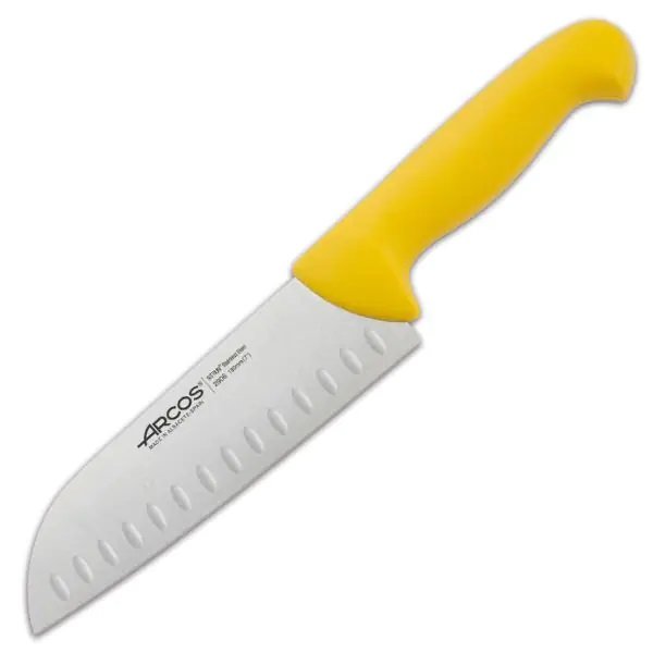 Нож японский Сантоку Arcos "2900" желтый 180 мм