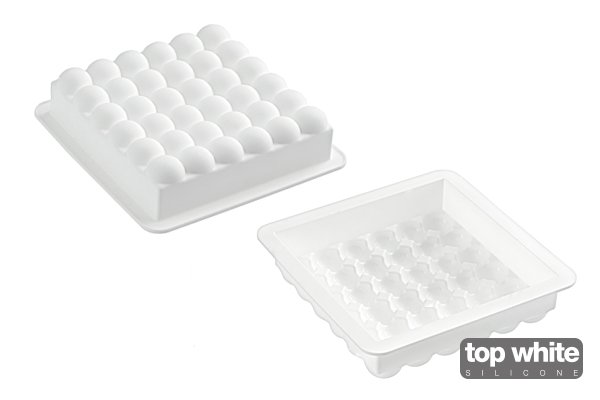 Форма силіконова для торта Silikomart BUBBLE 180x180х50 мм