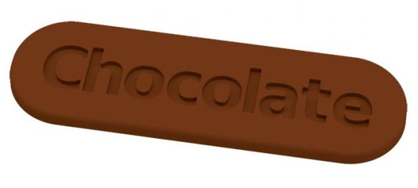 Форма для шоколада "Chocolate" Martellato (75 x 23 x 2 мм)