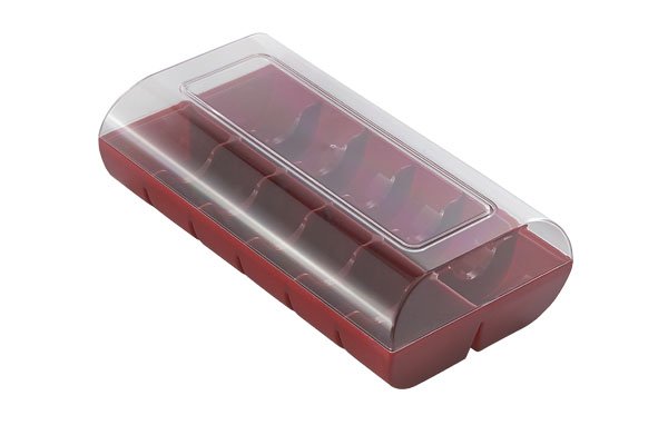 Коробки для макаронс Silikomart 12х4=48 шт рубіново-червона