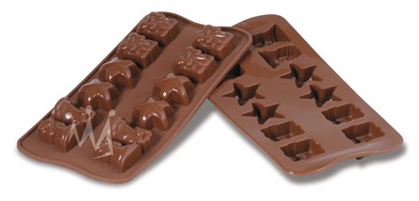 Форма силиконовая для шоколада Silikomart Рождество 7 мл 34х34х18,5 мм