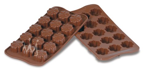 Форма силіконова для шоколаду Silikomart Квітка 9 мл 30х30х15,5 мм