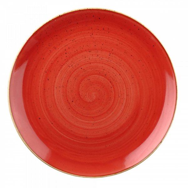 Тарелка круглая Churchill серия Stonecast Berry Red 26 см