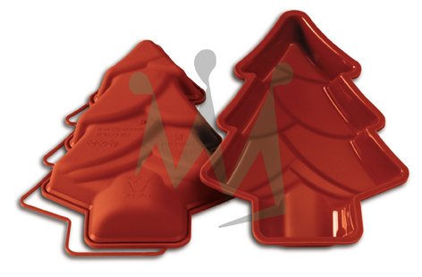 Форма силіконова для торта Silikomart CHRISTMAS CHRISTMAS TREE 1005 мл 280х200х40 мм