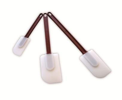 Лопатка кондитерская силиконовая с пластиковой ручкой Silikomart 41 см