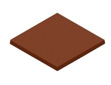 Форма для шоколада Chocolate World Квадрат 55 г 84,5x84,5x6 мм