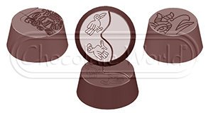 Форма для шоколада Chocolate World Наскальный рисунок 9 г 29x29x13 мм