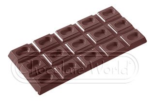 Форма для шоколаду Chocolate World Плитка із краплею 75 г 155x72x9 мм 