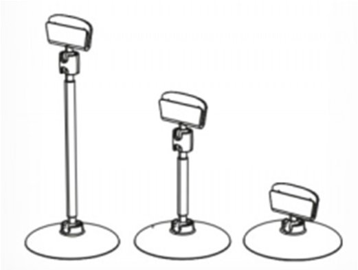 Ценникодержатель на круглой подставке, прозрачный