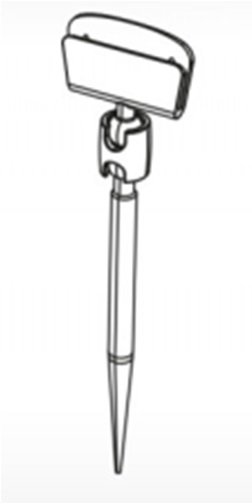 Шарнирный ценникодержатель, черный 