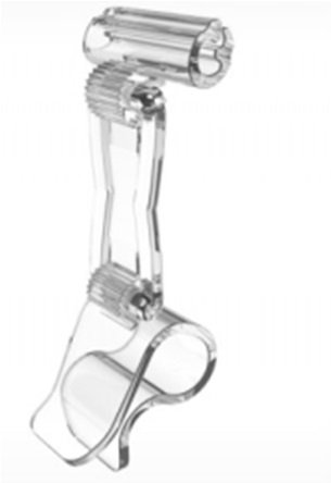 Комплект ДЕЛІ на ніжці висотою 40 мм для кріплення на край посуду, прозорий 