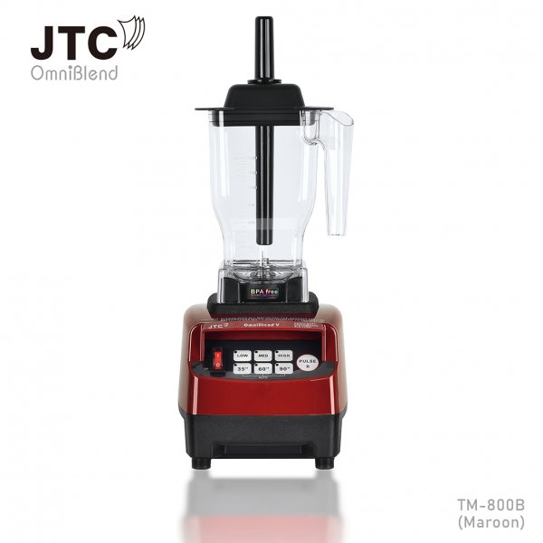 Высокомощный профессиональный блендер JTC OmniBlend V TM-800B 1,5 л бордовый