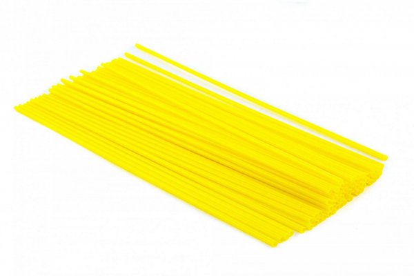 Трубочка для коктейлю кругла жовта 3×265 мм 300 шт 