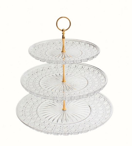 Этажерка 3 яруса из поликарбоната Diamond 20×35×35×35 см