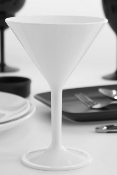 Келих для мартіні з полікарбонату білий 280 мл