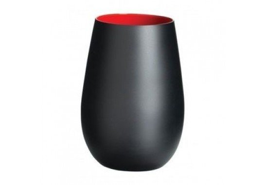 Стакан Stoelzle Olympic матовый-черный/красный 465 мл