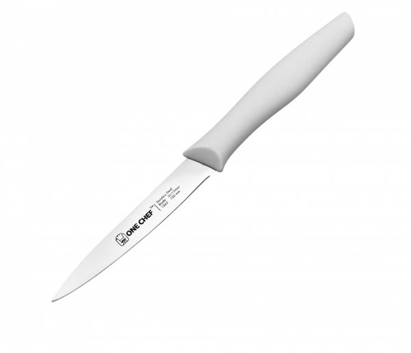Ніж для чистки овочів One Chef 10 см білий