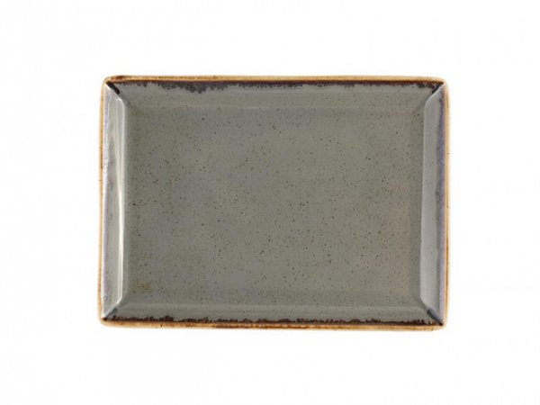 Блюдо прямокутне Porland Seasons Dark Gray 18х13 см