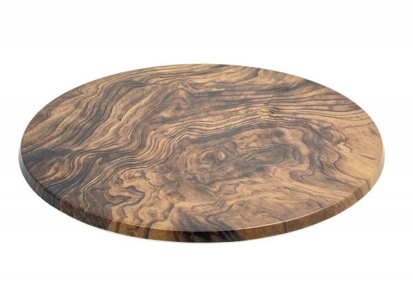 Піднос з меламіну круглий 38 см колір дерева