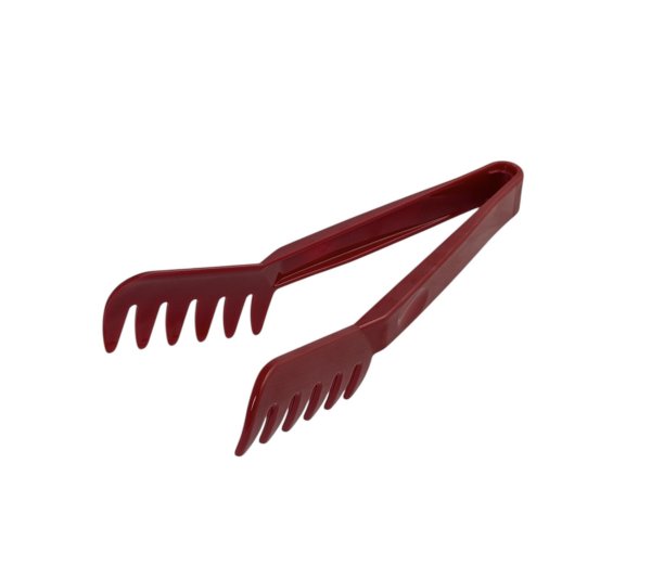 Щипці для спагетті із полікарбонату червоні 22 см