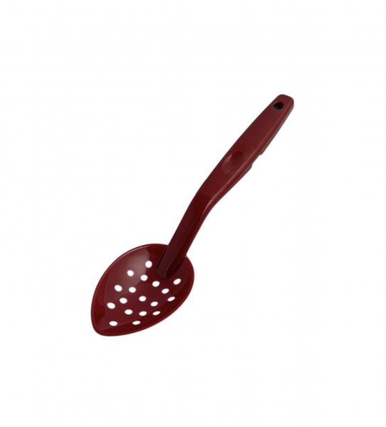 Ложка сервірувальна перфорована з полікарбонату червона 29,5 см
