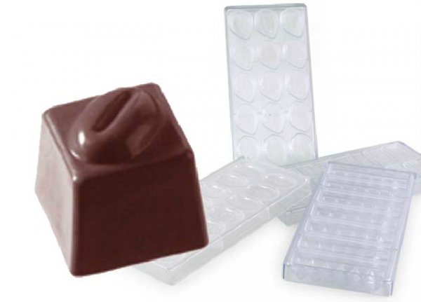 Форма для шоколаду полікарбонатна Martellato Кавові зерна 40 шт
