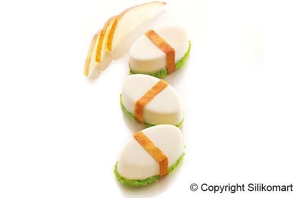 Форма силиконовая для десертов Silikomart SUSHI GUNKAN 55х33х20 мм