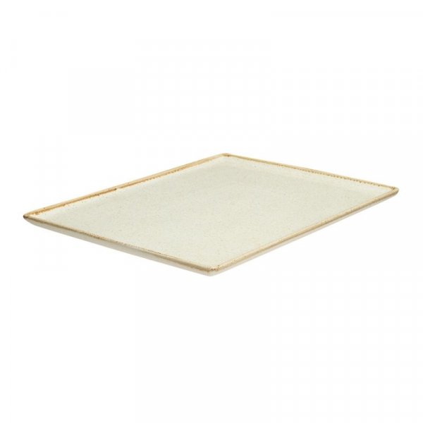 Тарелка прямоугольная Porland Seasons Beige 27х21 см