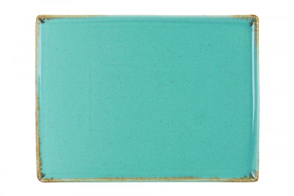 Тарелка прямоугольная Porland Seasons Turquoise 27х21 см
