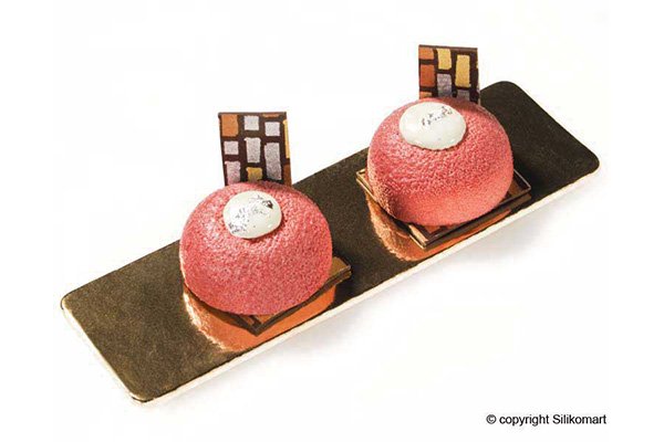 Форма силиконовая для десертов Silikomart SEMISFERA 18 мл 34х16 мм