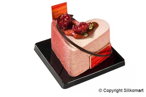 Форма силиконовая для десертов Silikomart COEUR 60х35 мм