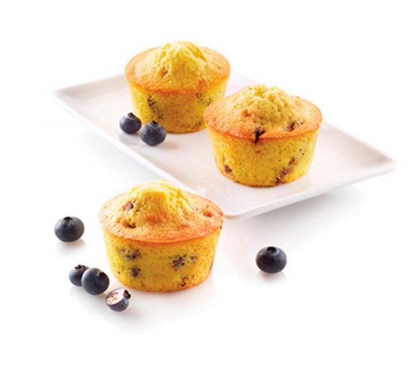 Форма силіконова  для десертів Silikomart MINI MUFFIN 100 мл 69х35 мм