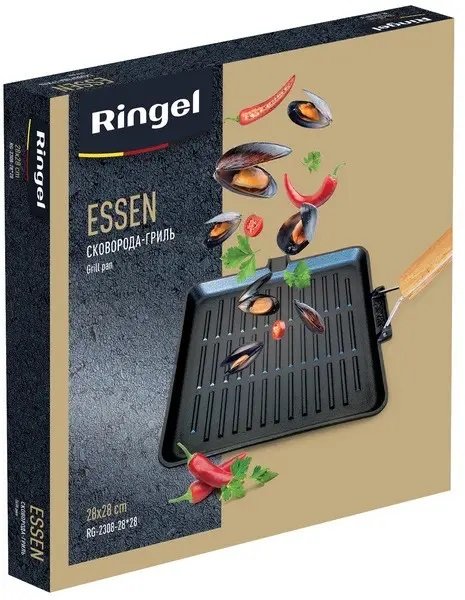 Сковорода-гриль Ringel Essen 28х28 см без крышки