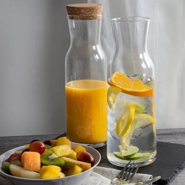 Графін з корковою пробкою Bormioli Rocco Aquaria JUG 1190 мл