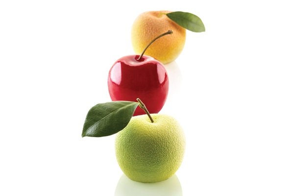 Форма силиконовая для десертов Silikomart MELA CILIEGIA & PESCA 115 мл 60х55 мм