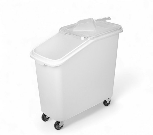 Контейнер для сыпучих ингредиентов напольный на колесиках 82 л
